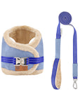 Manteau Harnais pour Chien YETI Bleu par Pom d'Azur Duo Bleu