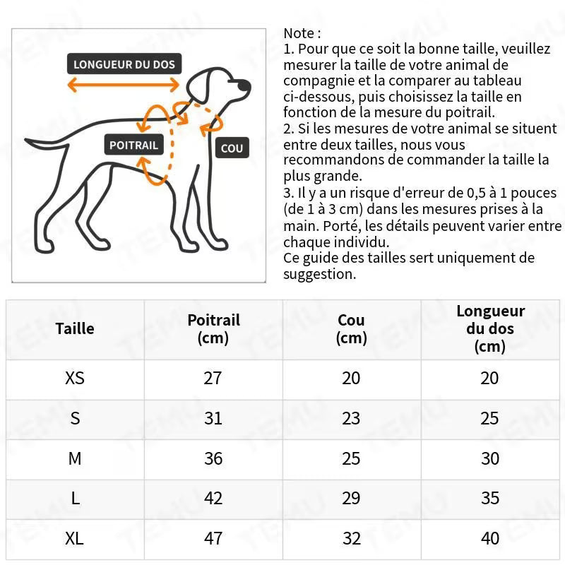 Imperméable Transparent à Cœurs pour Chien