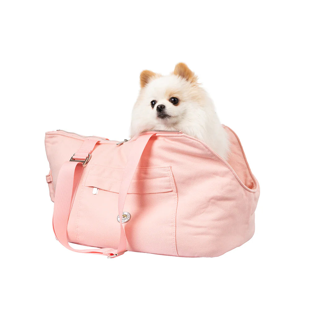 Sac de transport pour chien 'Héritage Riviera' Rose Absolu par SohoPoms ®