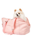 Sac de transport pour chien 'Héritage Riviera' Rose Absolu par SohoPoms ®