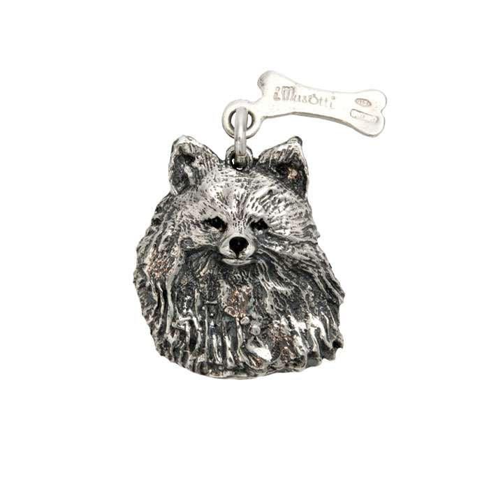 Sterling Silver iMusotti Pomeranian Pendant - Pom D'Azur