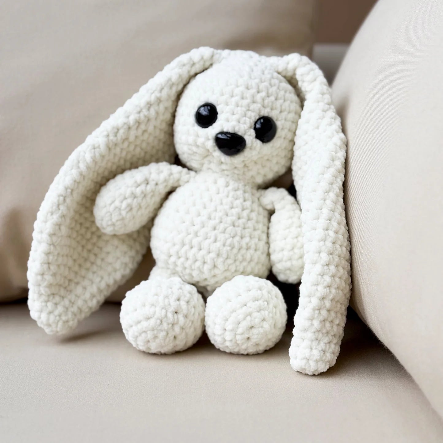 Lapin en Laine Artisanale – Peluche Douce Faite Main