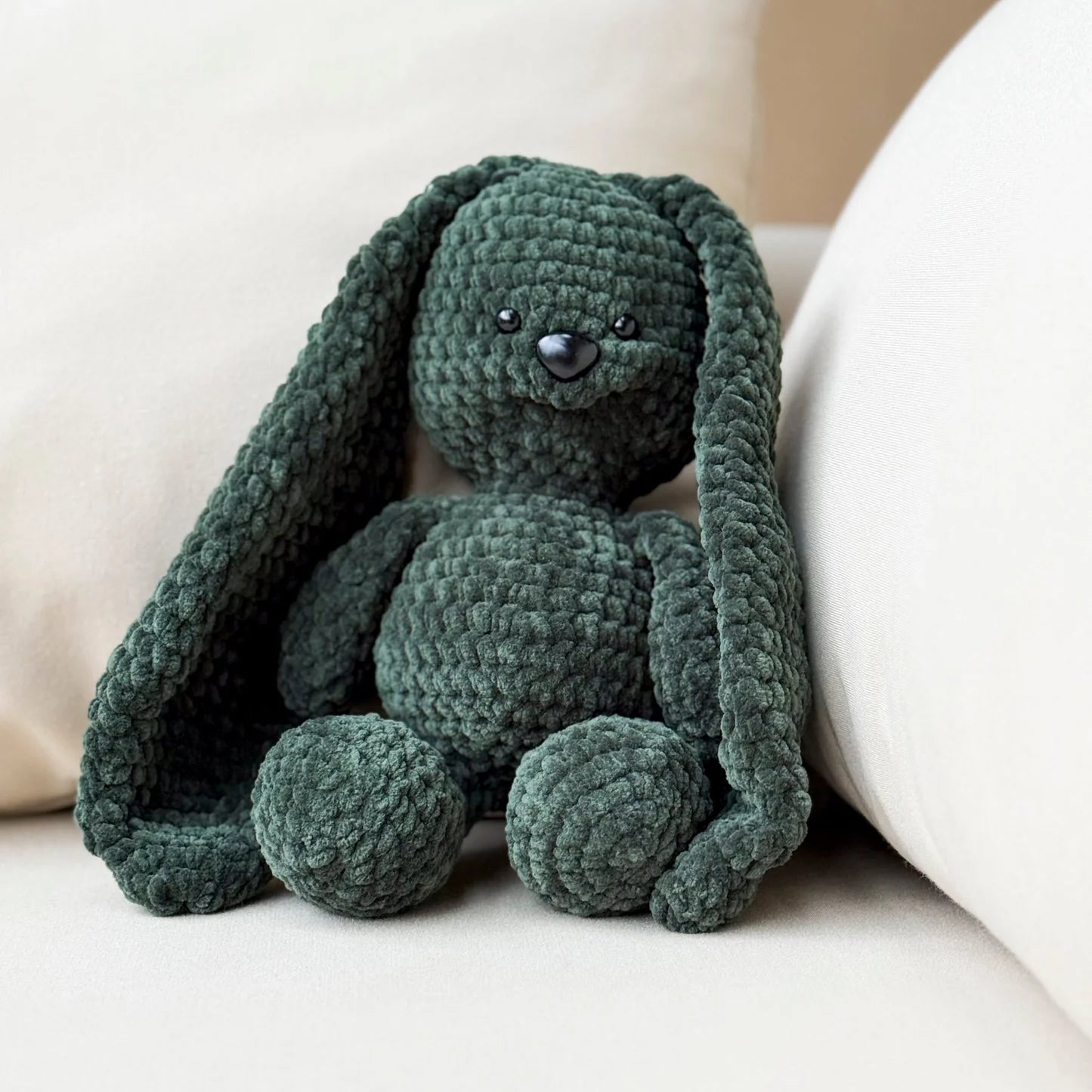 Lapin en Laine Artisanale – Peluche Douce Faite Main