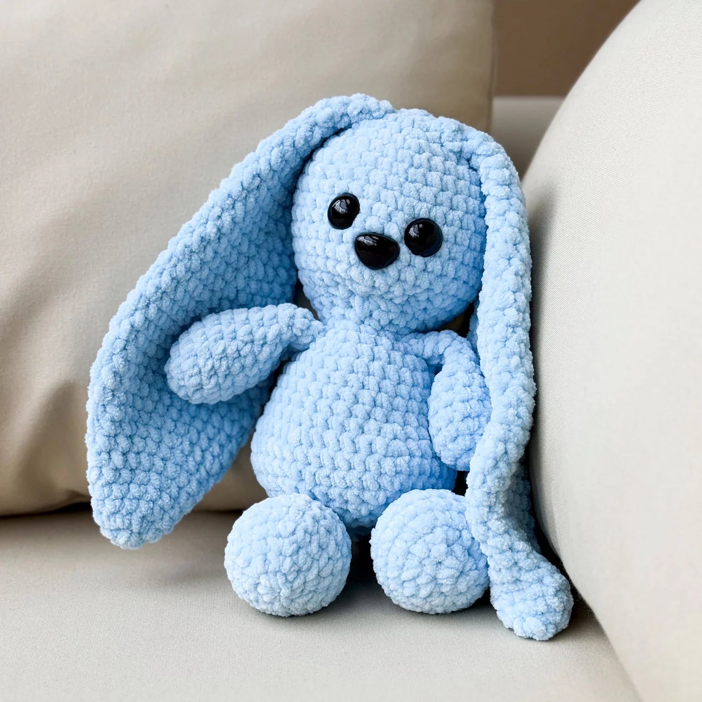 Lapin en Laine Artisanale – Peluche Douce Faite Main