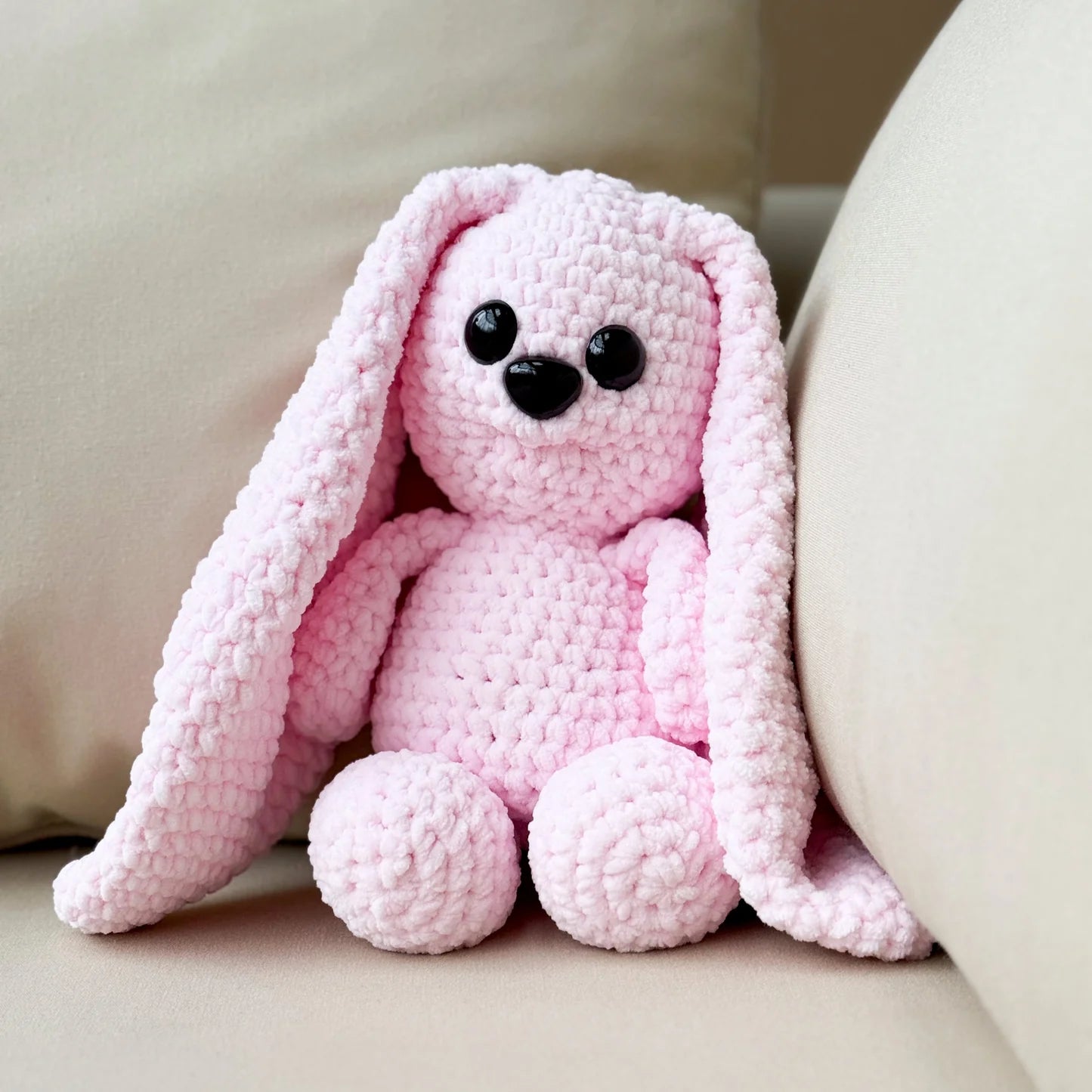 Lapin en Laine Artisanale – Peluche Douce Faite Main
