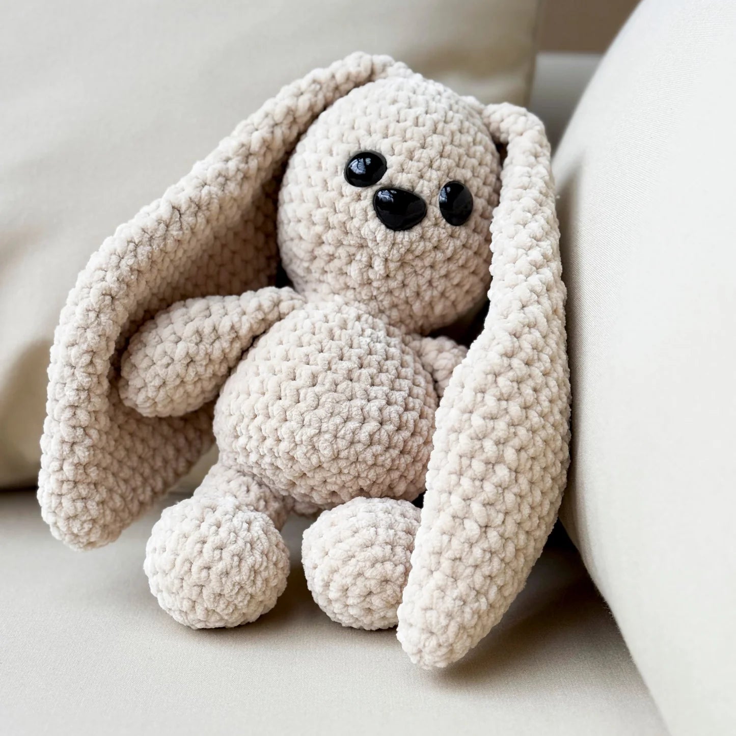Lapin en Laine Artisanale – Peluche Douce Faite Main