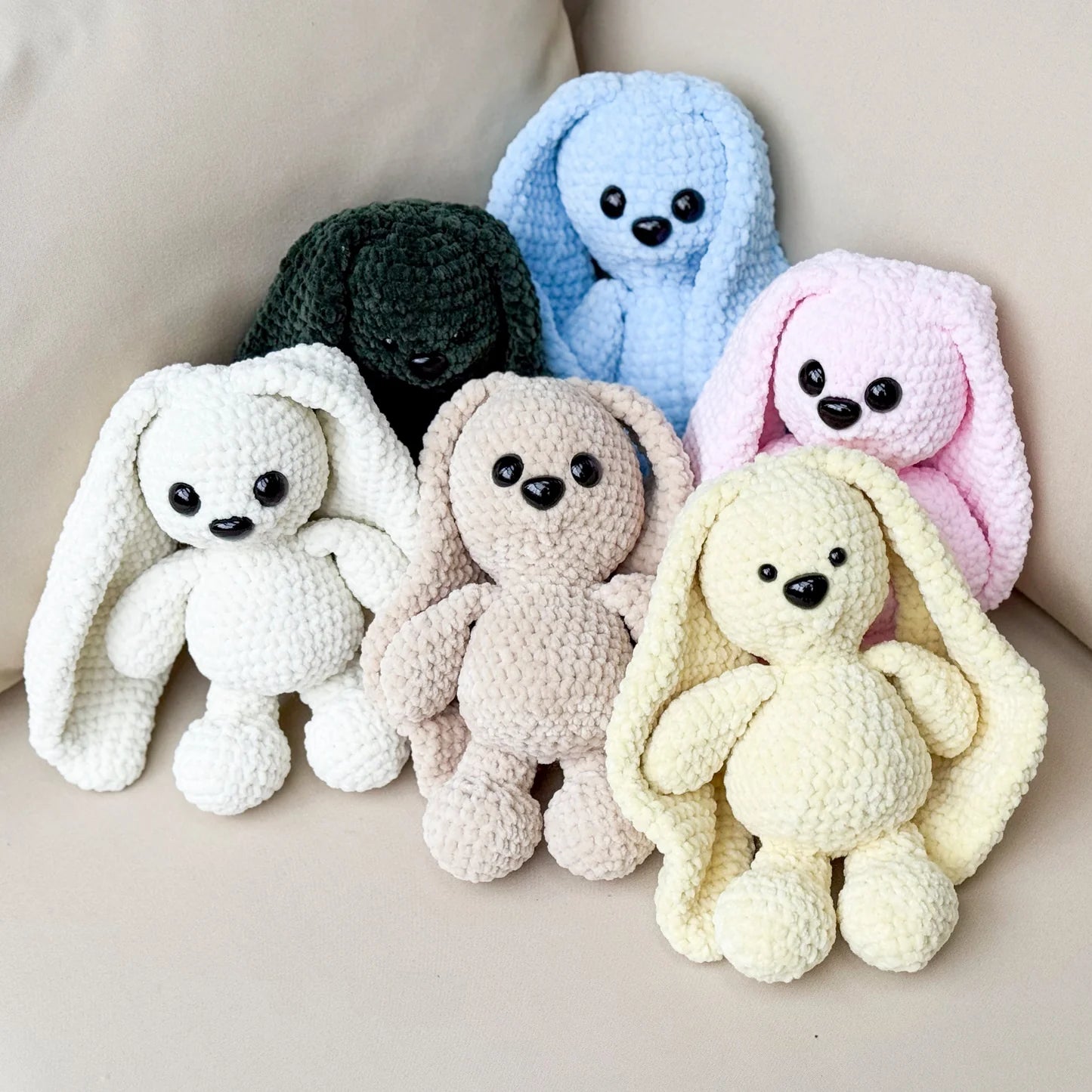 Lapin en Laine Artisanale – Peluche Douce Faite Main