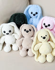 Lapin en Laine Artisanale – Peluche Douce Faite Main