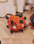 Balle d’Activité Halloween pour Chien 15cm – Peluche à Rubans