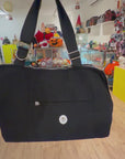 'Heritage Riviera' Dog Carrier Bag in Sublime Black by SohoPoms ®