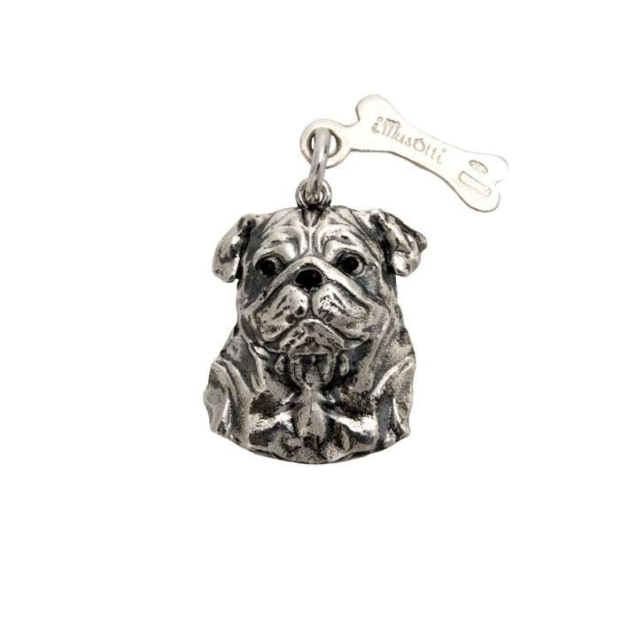 Sterling Silver iMusotti Pug Pendant