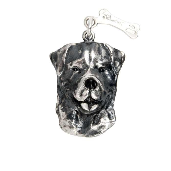 Sterling Silver iMusotti Rottweiler Pendant - Pom D'Azur