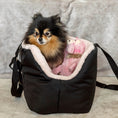 Load image into Gallery viewer, Sac de Transport pour chien Luxe et Comfort Beige par SohoPoms
