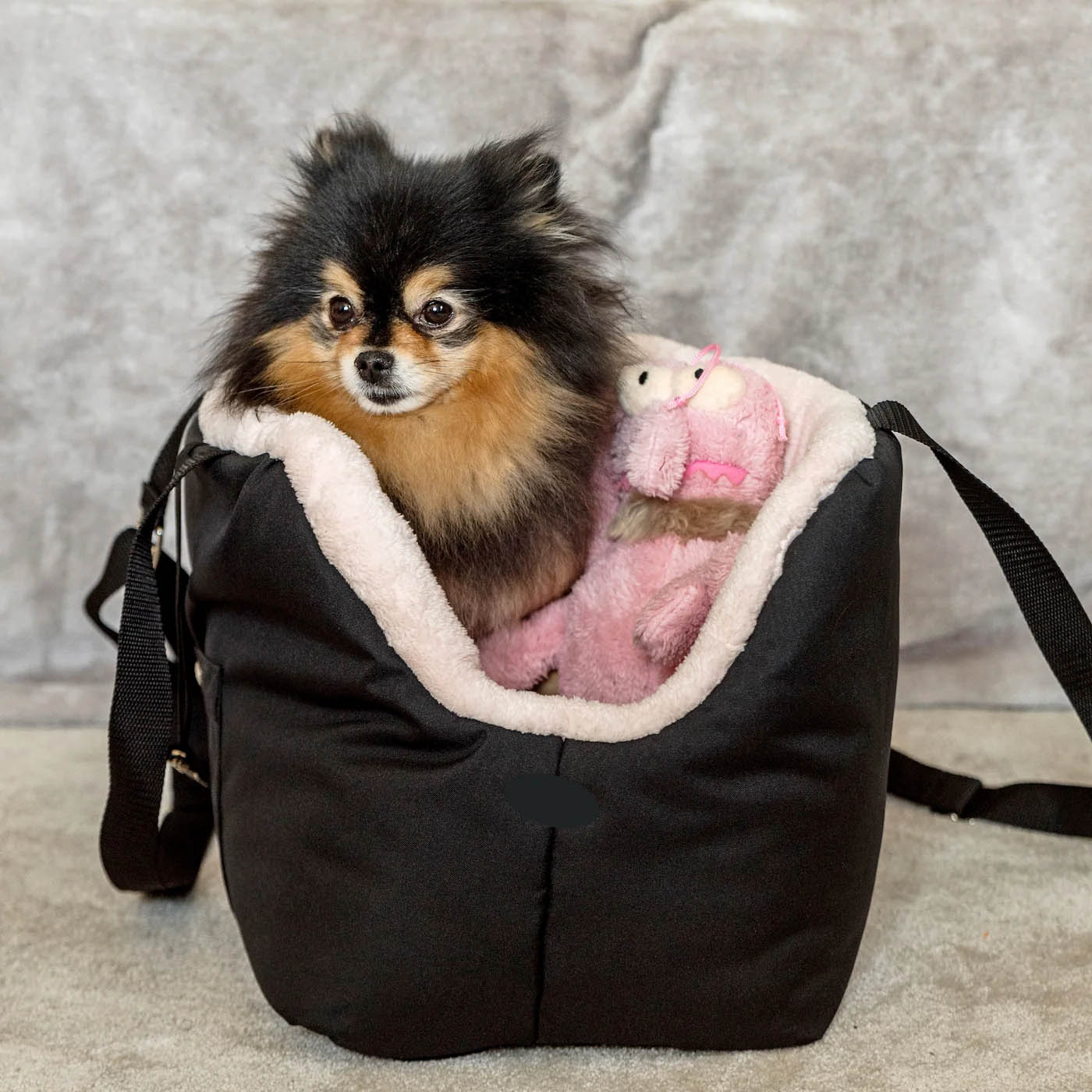 Sac de Transport pour chien Luxe et Comfort Beige par SohoPoms