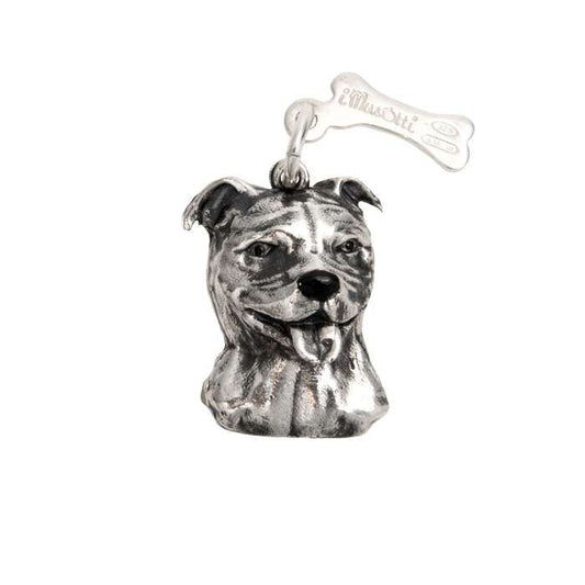 Sterling Silver iMusotti Staffordshire Bull Terrier Pendant