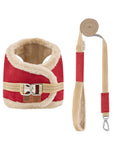 Manteau Harnais pour Chien YETI Rouge par Pom d'Azur Set