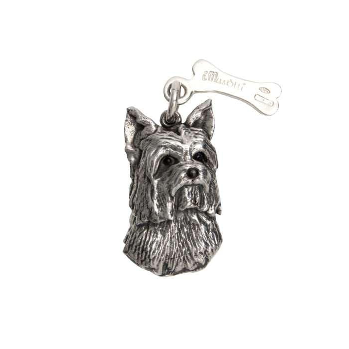 Sterling Silver iMusotti Yorkshire Terrier Pendant - Pom D'Azur